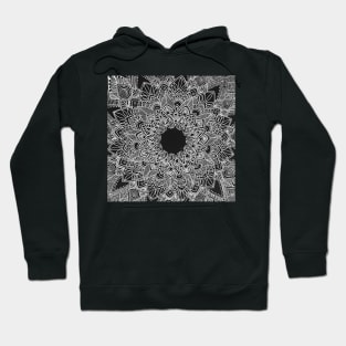 White on black Hoodie